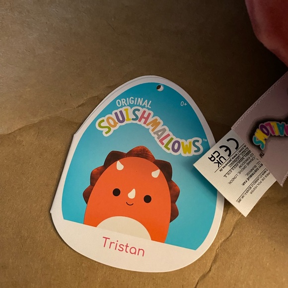 NWT 8” Tristan the red triceratops Squishmallow - Picture 4 of 6